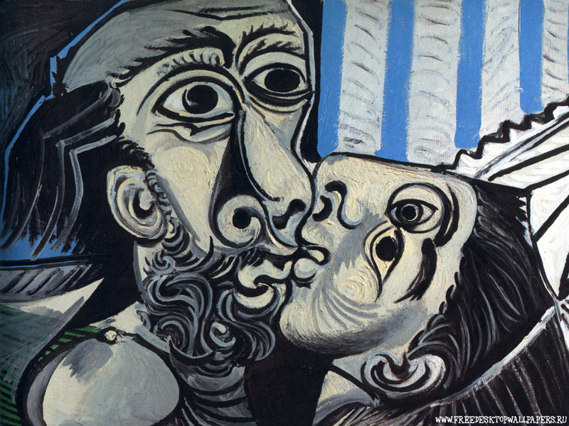 picasso art. Picasso - The Kiss